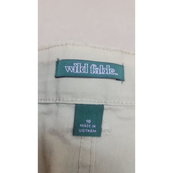Women's High-Rise Chino Mini Skirt - Wild Fable Beige 10 - Picture 5 of 8